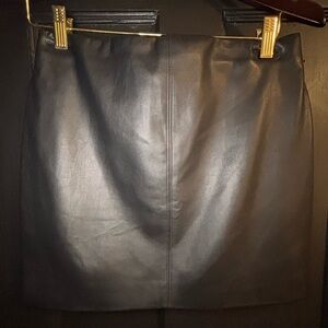 Hollister Faux Leather Mini Skirt EUC size Small Black